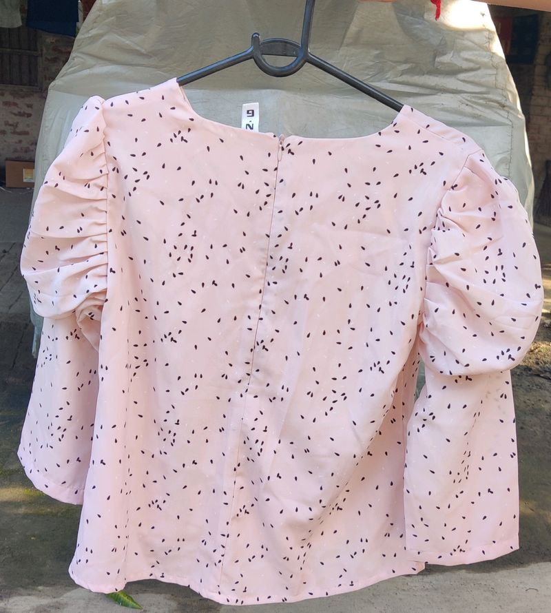 Light Pink Formal And Informal Top.