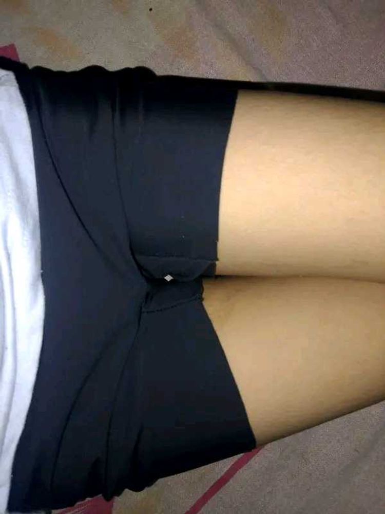 Seamless Black  shorts  underdress