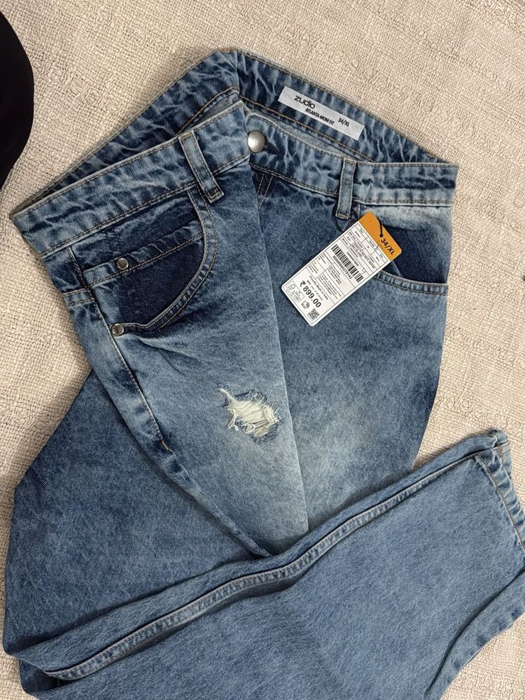 Zudio Blue Distressed Jeans