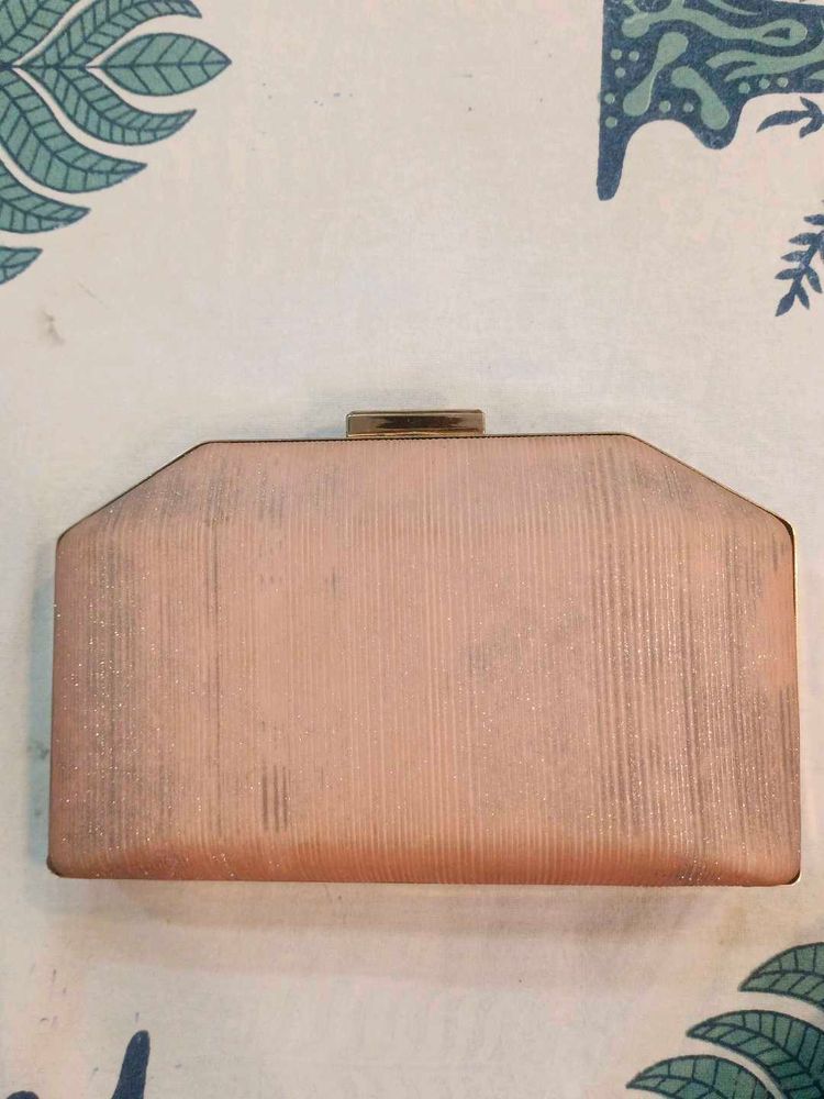 Elegant Rose Gold Clutch Bag