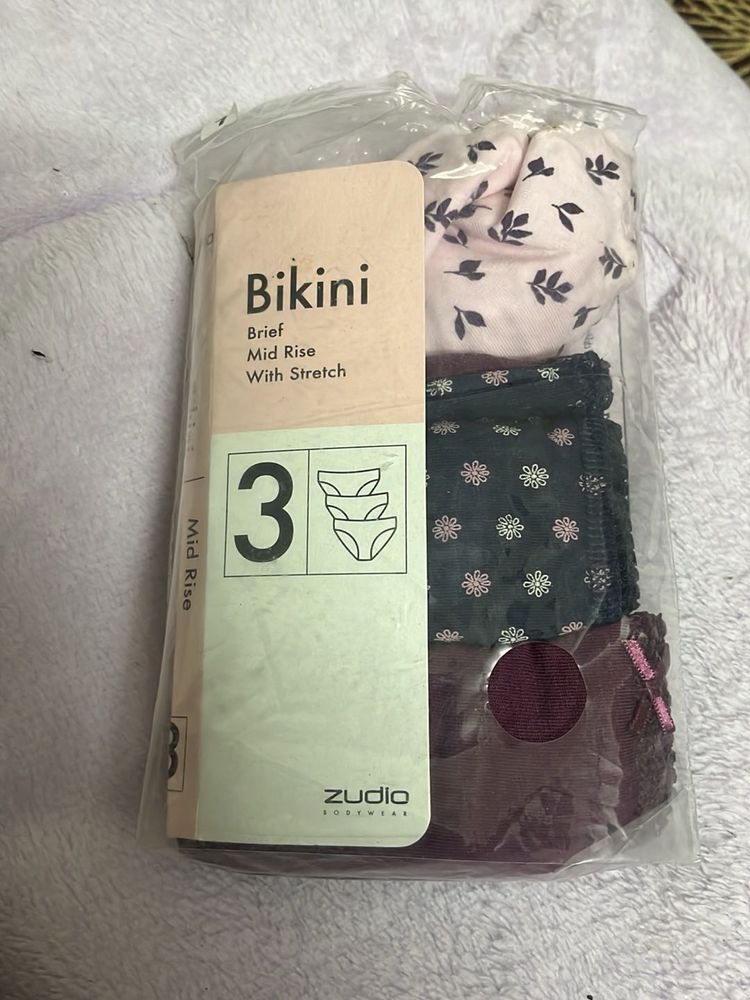 3 Pack Bikini Briefs XL