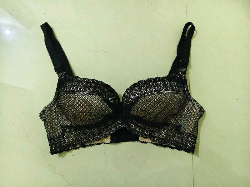 Push up -Elegant Black Lace Bra