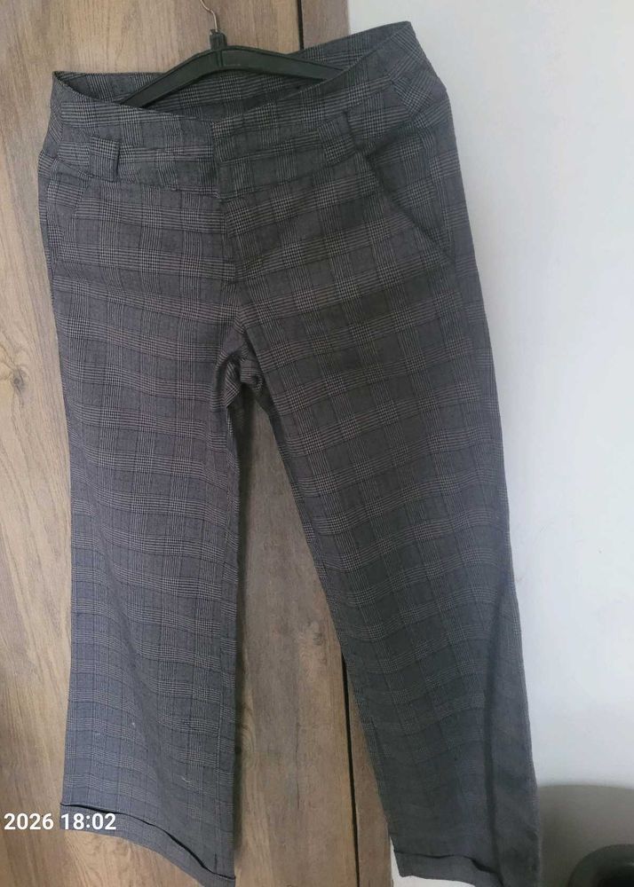 Classic Plaid Women's Trousers