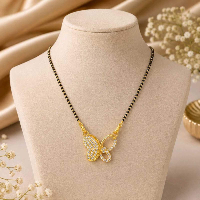 Sparkling Butterfly Mangalsutra