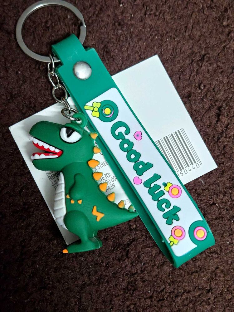 Dino 'Good Luck' Keychain