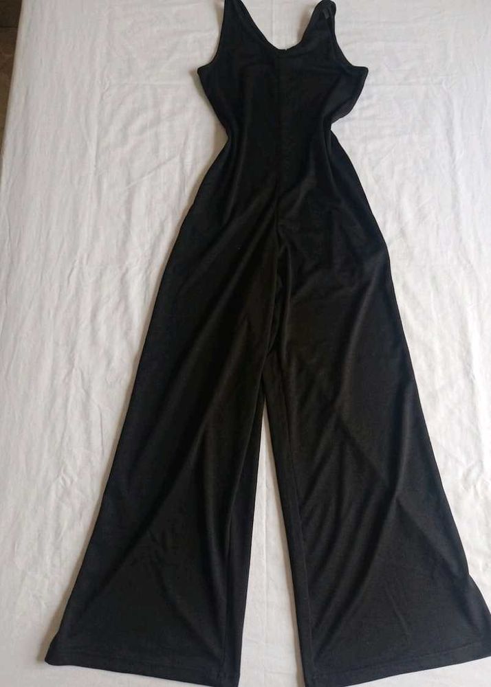 Chic Black Wide Leg Jumpsuit