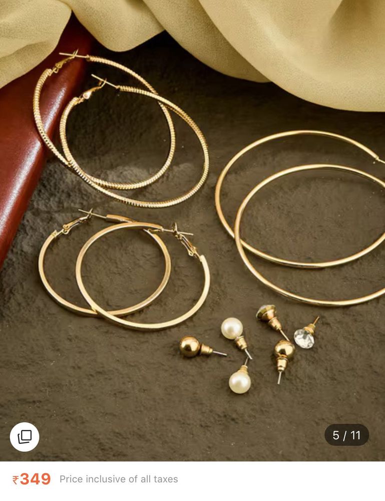 Chic Hoop Earrings Set