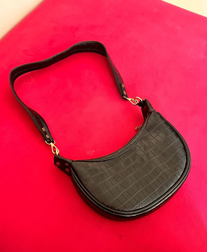 Black HalfMoon Bag