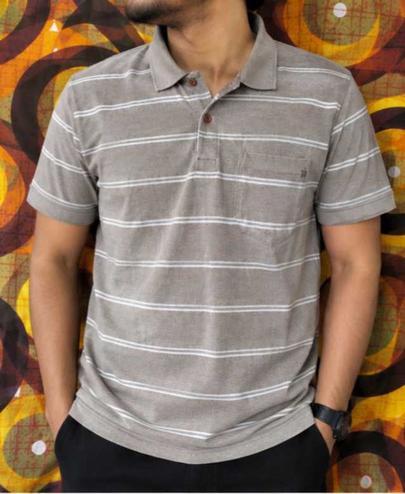Striped Polo t shirt