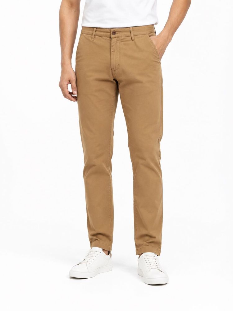 Max Men's Khaki Casual Pants