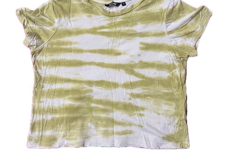 Tie dye cropped t shirt