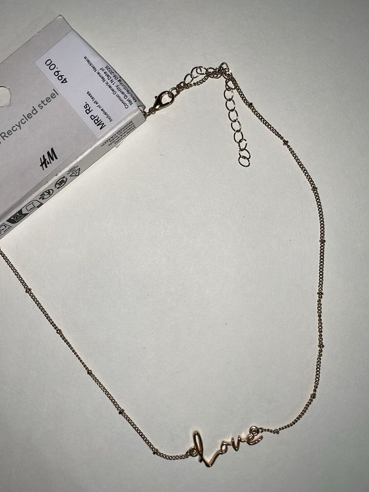 H&amp;M "Love" Necklace