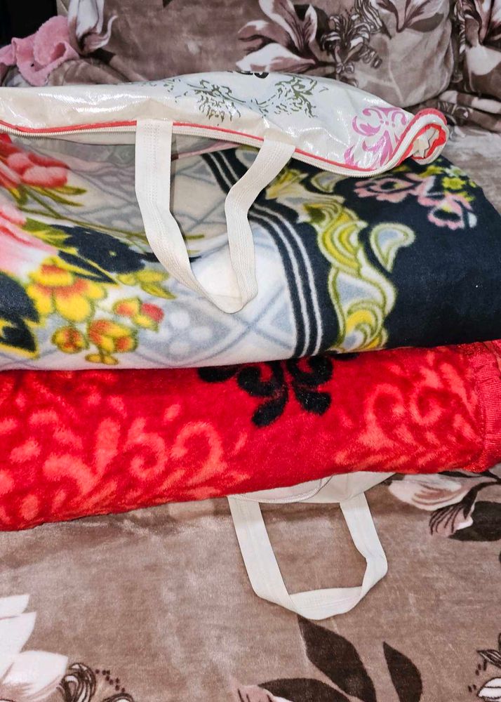 Floral Print Blanket Set