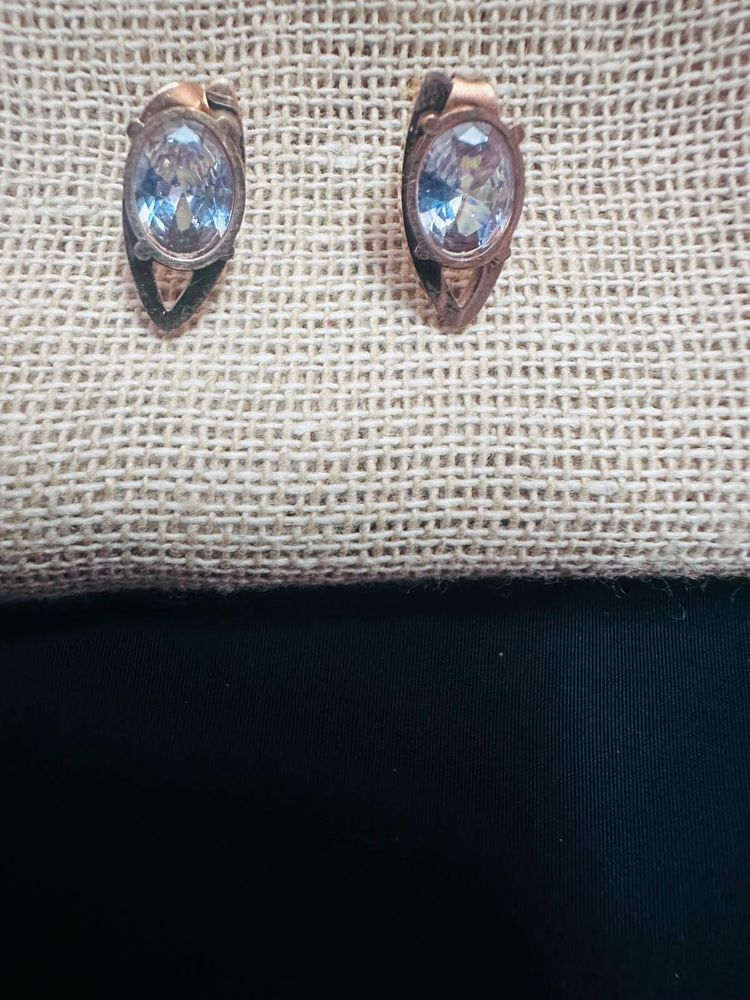 Elegant Oval Gemstone Earrings