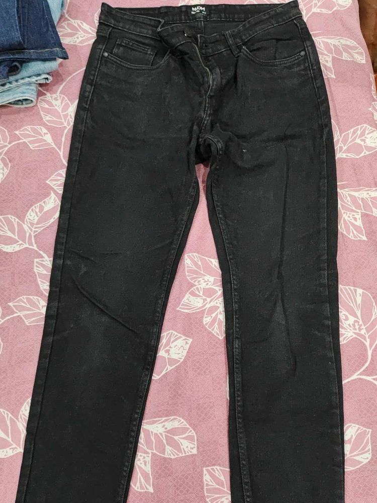 Classic Black Denim Jeans