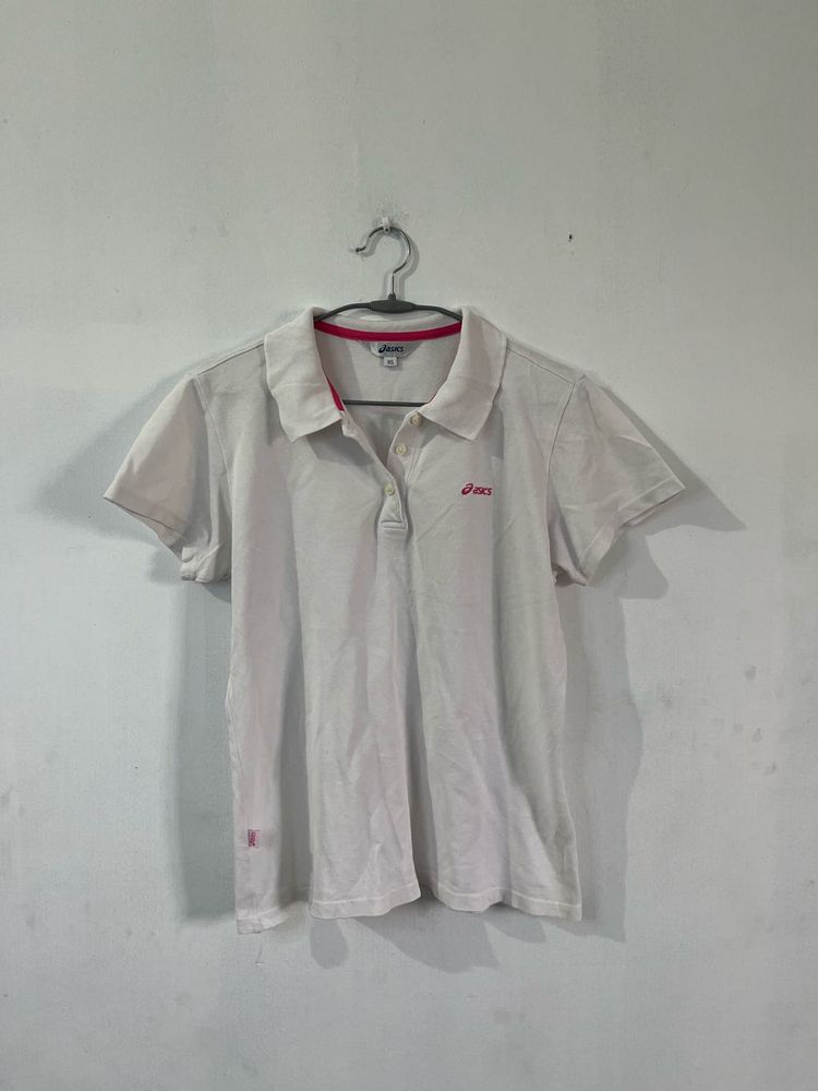 ASICS white polo