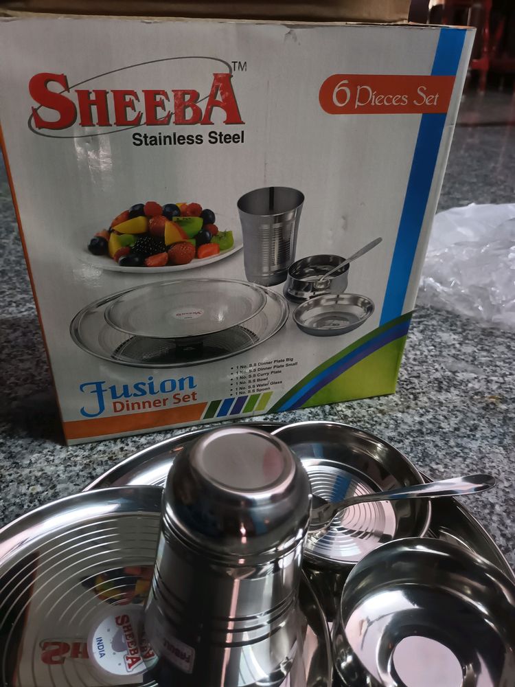 Unused Stainless Steel Set - 6 Pieces