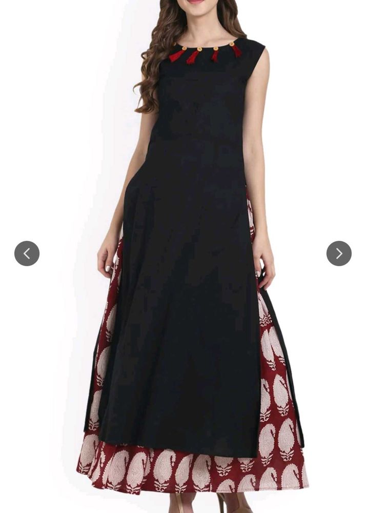 Nayo Black Kurta And Skirt Set
