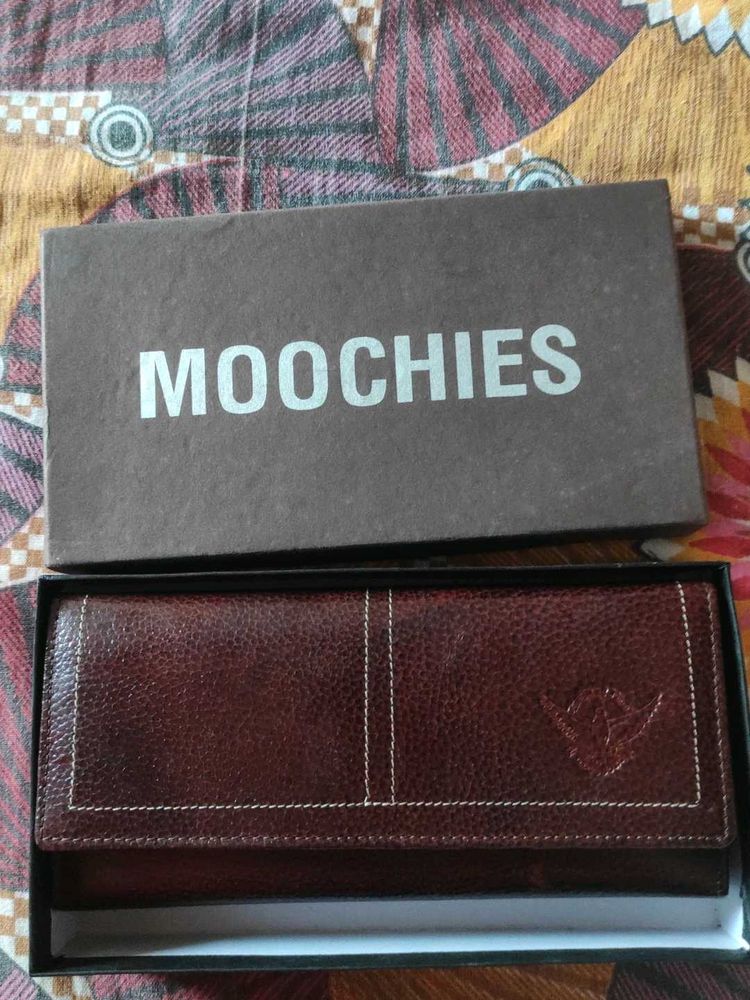 UNUSED)Moochies Textured leather Wallet