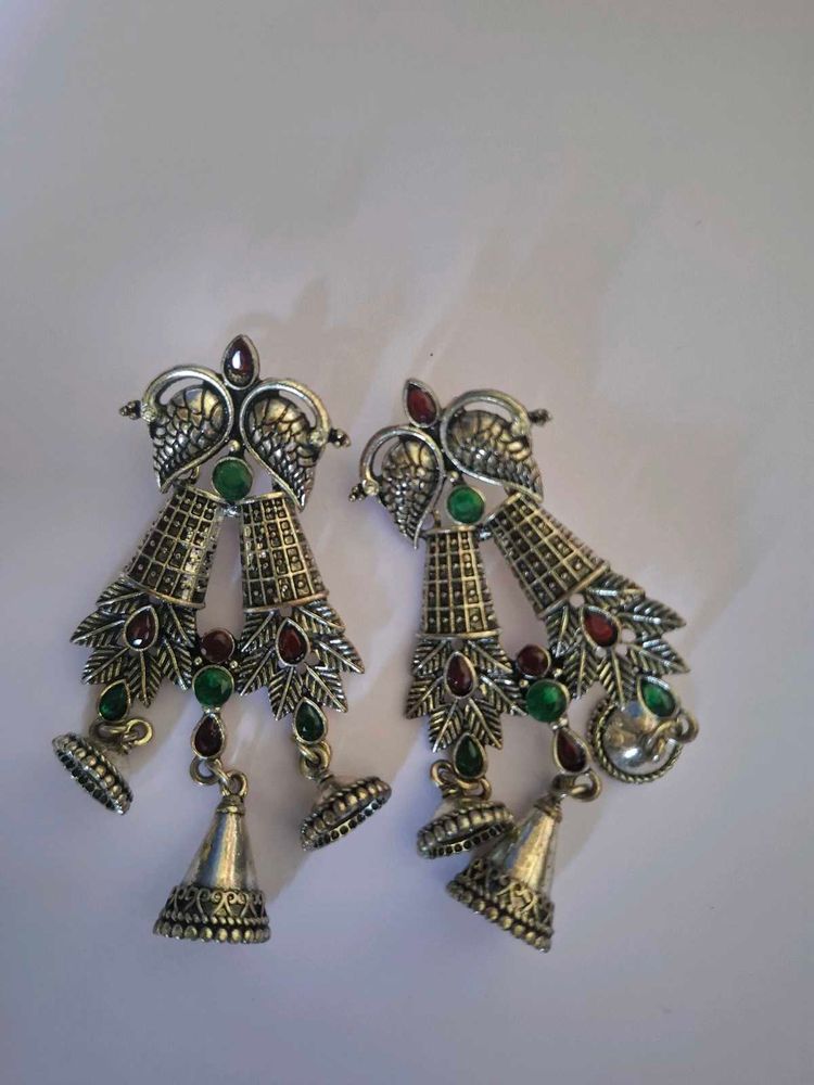 Ethnic Peacock Design Earrings