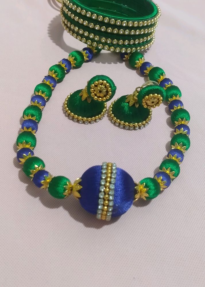 Silk Thread Necklace Combo Set 🥰