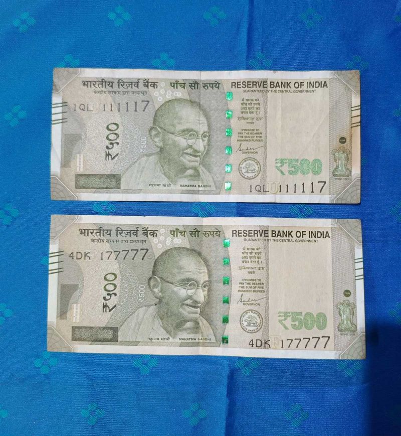 Fancy Serial Number Note 500 Rupees 2 Notes❗Sale