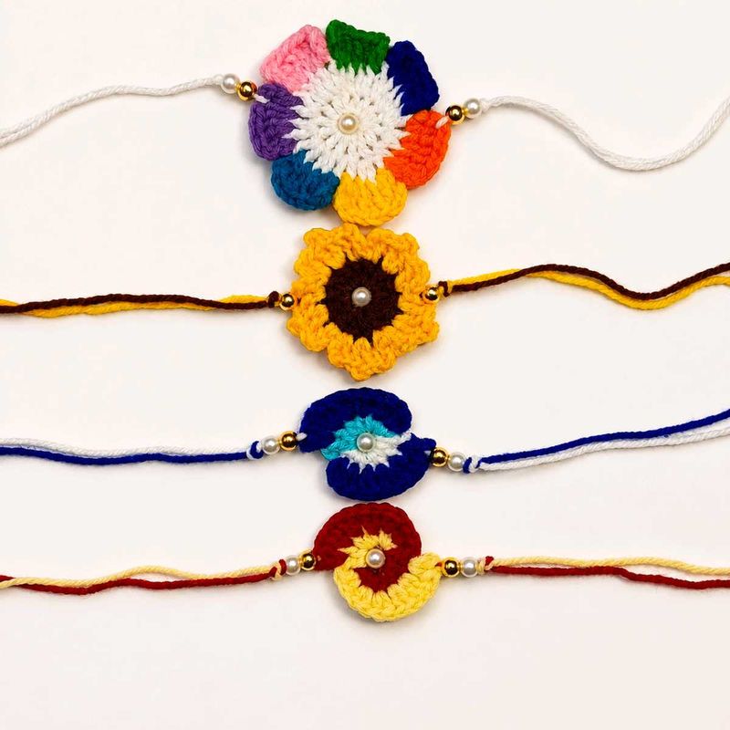 Handmade Crochet Rakhi Bracelets