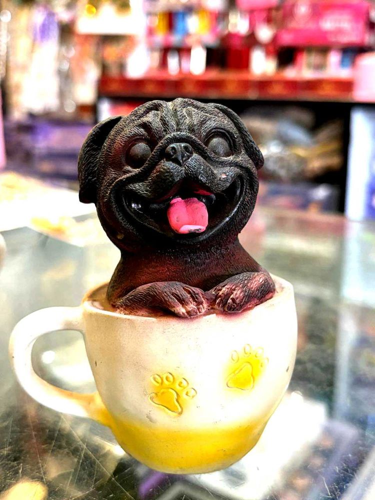 Pug in a Cup Showpiece