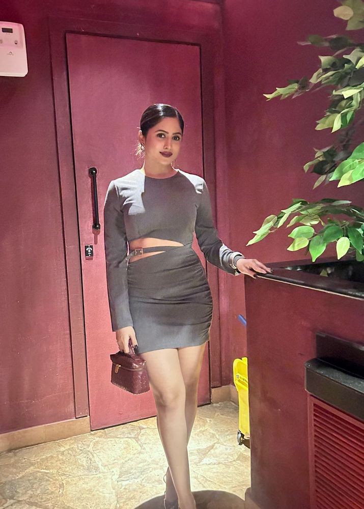 Grey bodycon dress