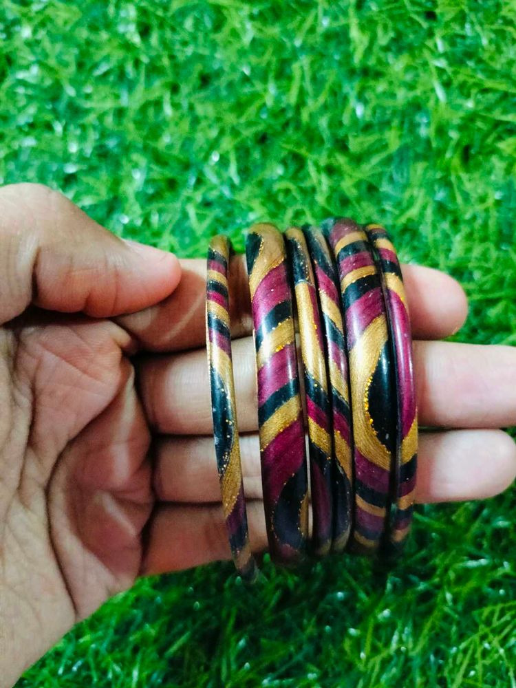 Brown Gold Bangles