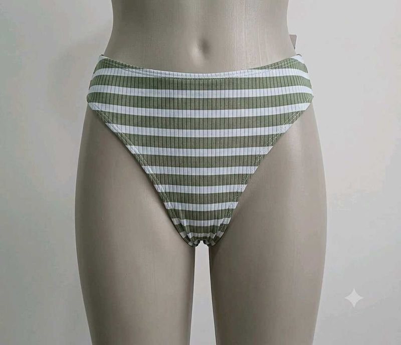 Striped❤️‍🔥 Ribbed Bikini Bottoms