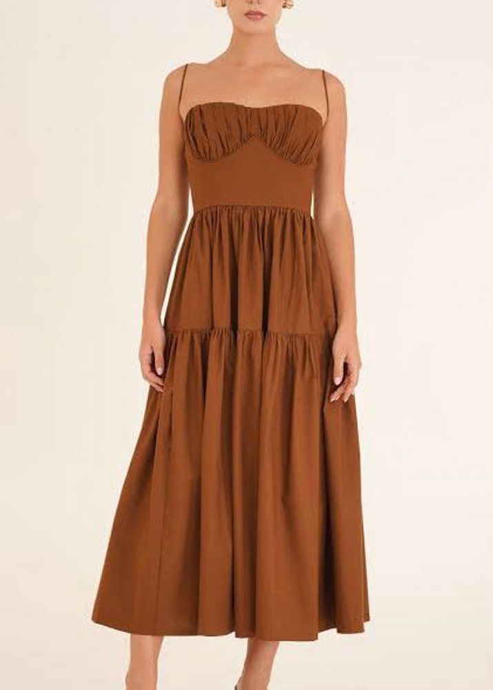 corset Brown Sundress