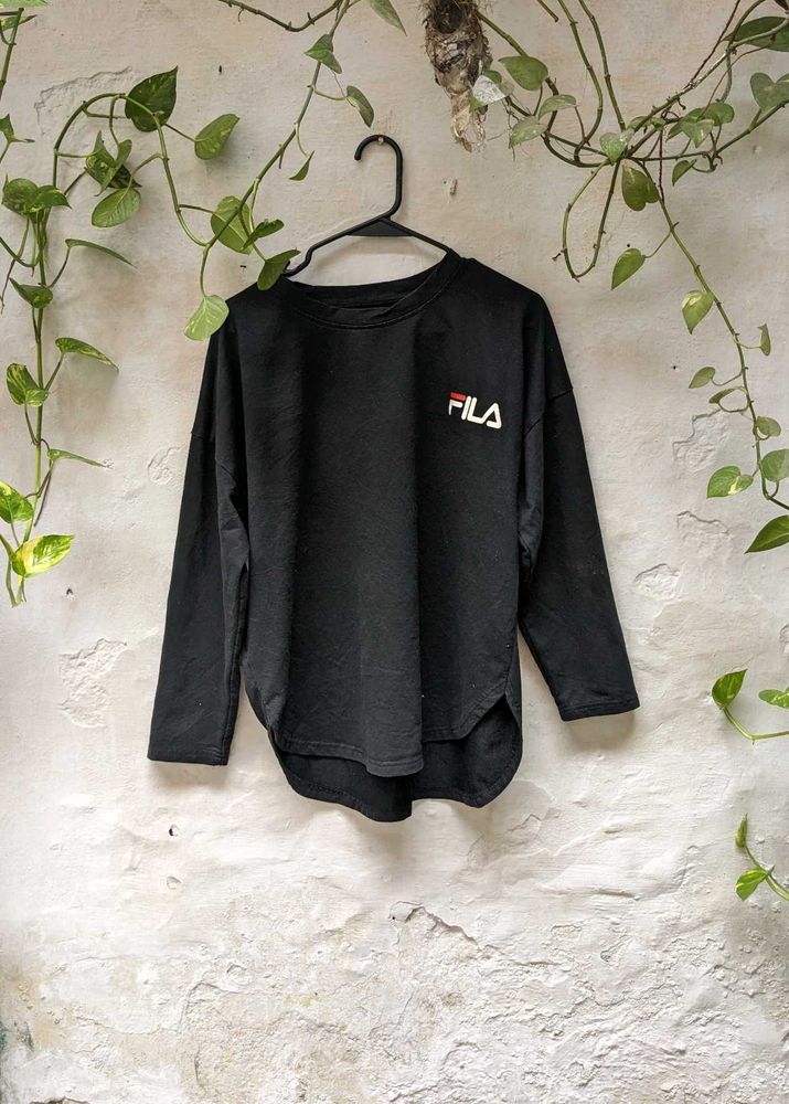 Fila Black Long Sleeve Top