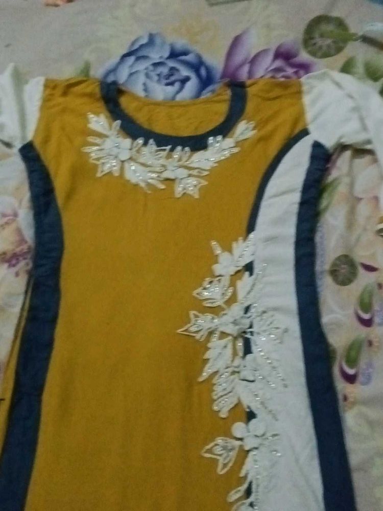 Mustard Kurti