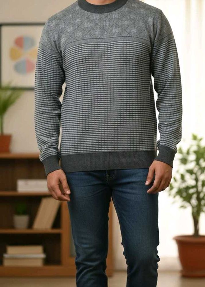 Gray Knitted Sweater