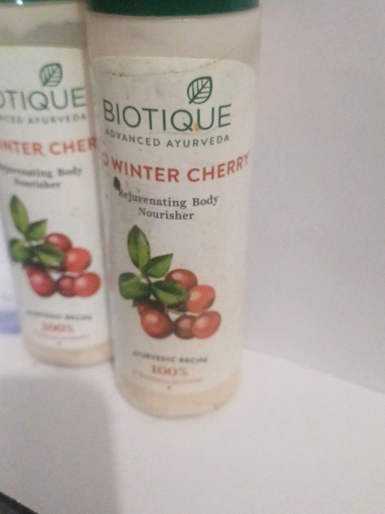 *NEW* Biotique Winter Cherry Lotion Pack Of 2
