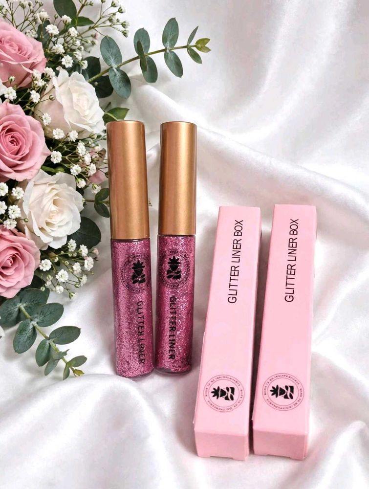 PACK OF 2 BOBI Glitter Eyeliner- Pink, 5ml EACH| D