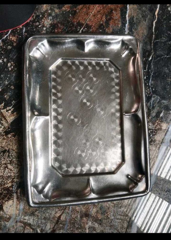 Vintage Metal Ashtray Tray