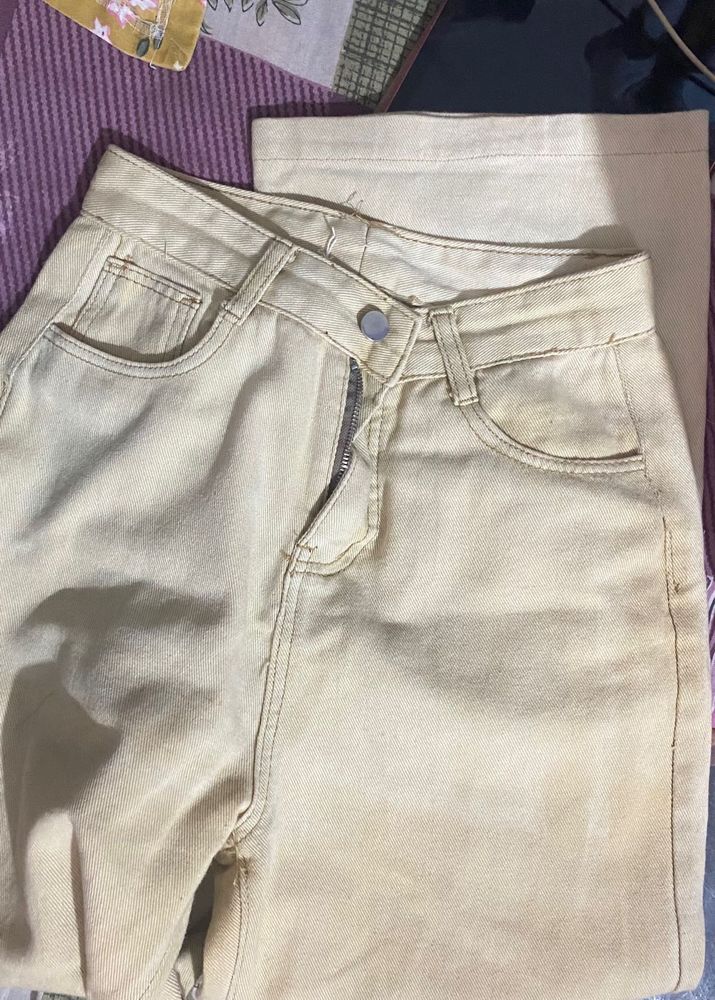savana Light Yellow denim Jeans