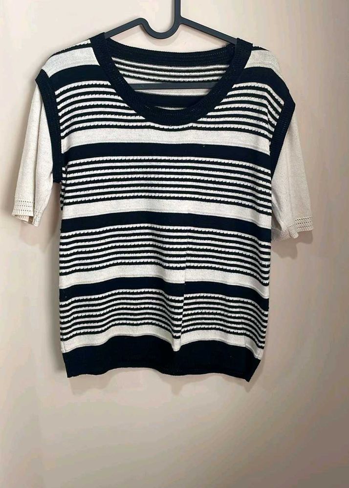 Striped Knit Top