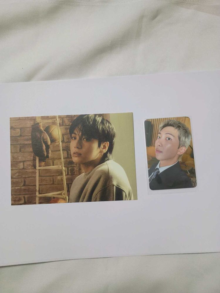 BTS Jk Postcard &amp; RM photocard