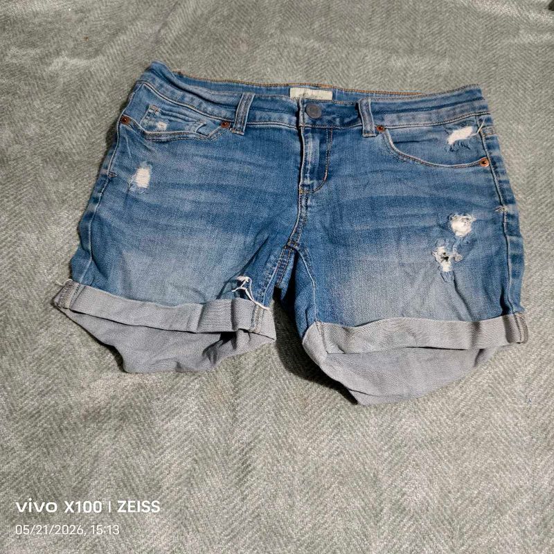 denim shorts