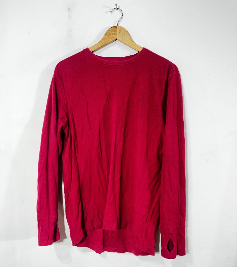Cotton Red Sweatshirt(men)