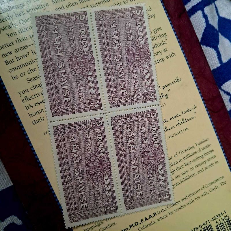Rare Vintage 5 paisa Stamps Mint condition