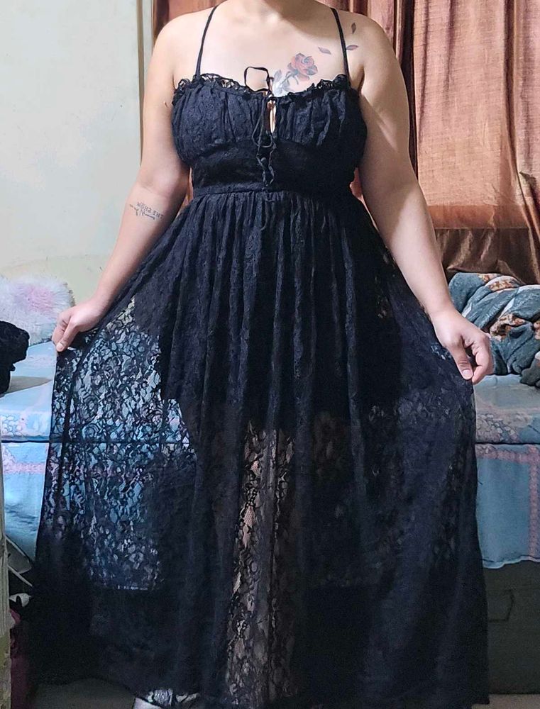 Elegant Black Maxi Dress