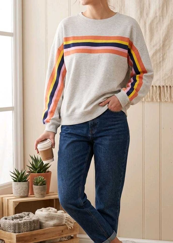 Cozy Striped Sweatshirt