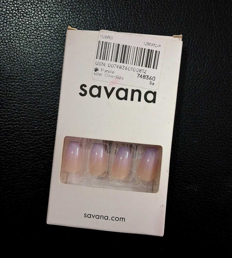 Savana Purple Ombre Press-On Nails
