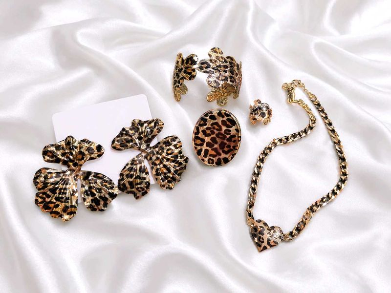 Leopard Print Jewelry Set