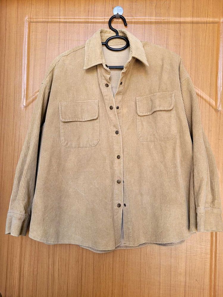 Corduroy Oversized Shirt Jacket
