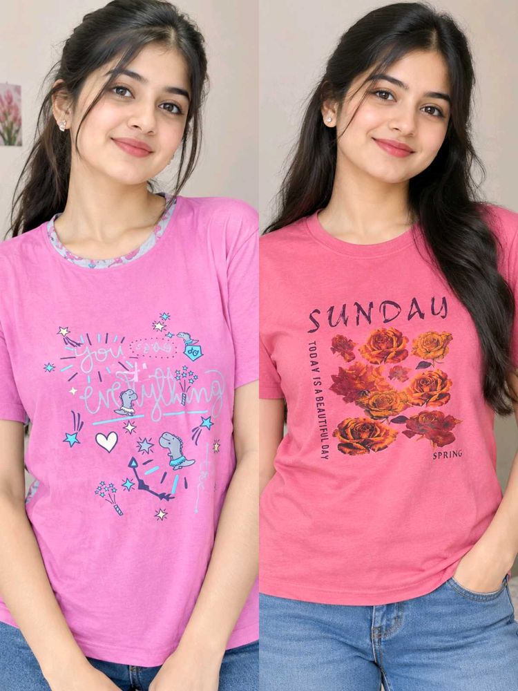 Cute Pink T-Shirt Bundle